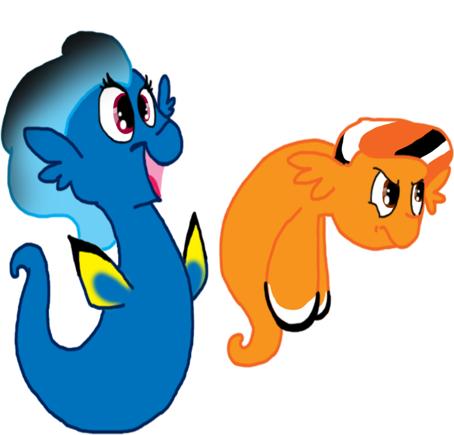 Ghost-peacock, Crossover, Dory, Finding Nemo, Nemo, - Cartoon (973x1024)