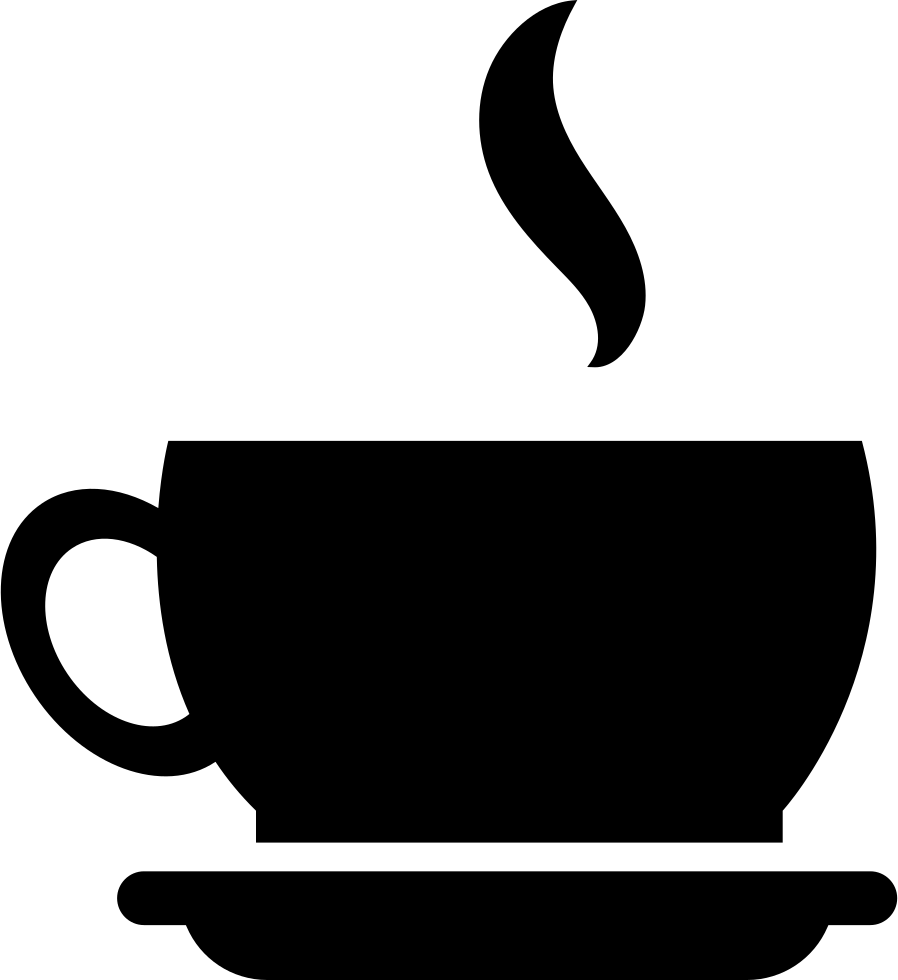 Coffee Cup Comments - Coffee Shop Silhouette (898x980)