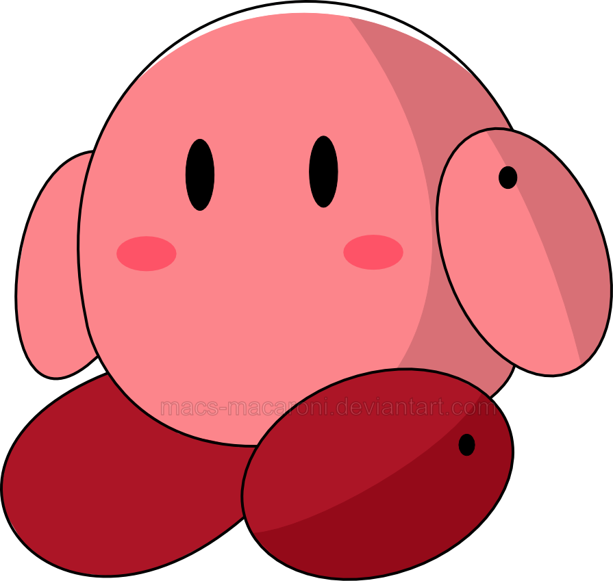 Scribblenauts Styled Kirby By Macs-macaroni - Scribblenauts Styled Kirby By Macs-macaroni (895x849)