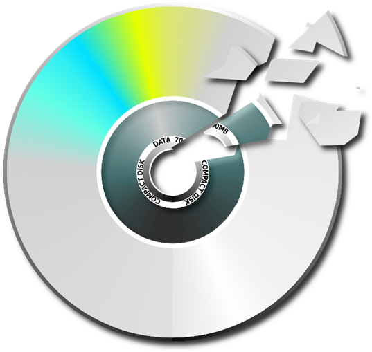 Compact Disk Clipart Film Dvd - Broken Disk Clipart (563x551)