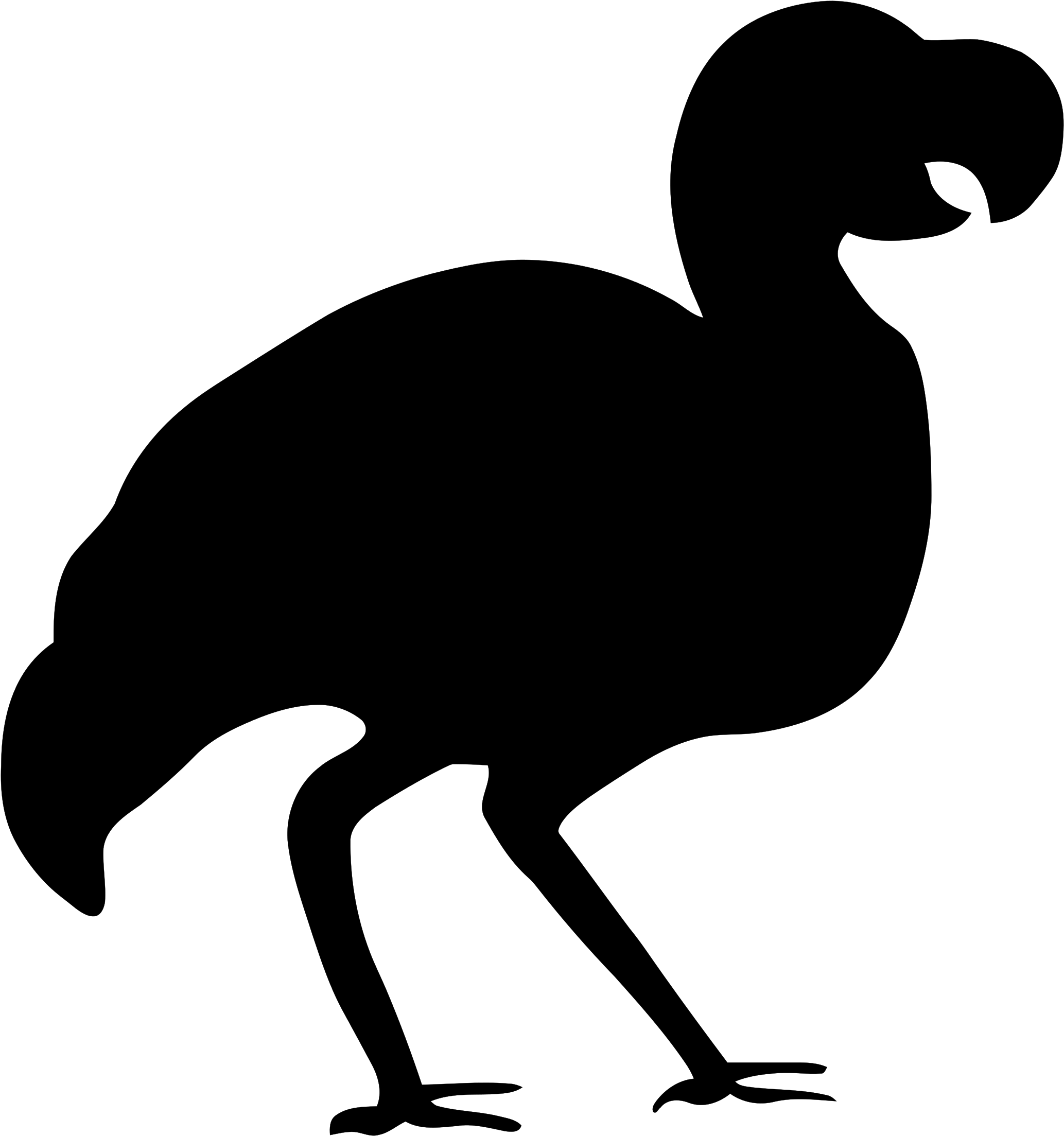 Silhouette - Dodo - Dodo Silhouette (2260x2400)