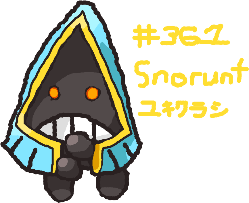 Shiny Snorunt Drawing By Nintendo-god011210 - Drawing (1000x800)