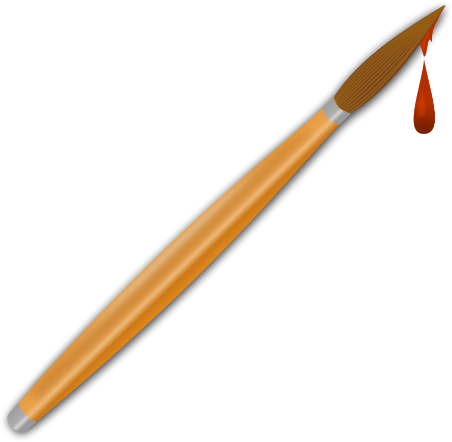 Brush Png Clip Arts - Paint Brush Clip Art (900x879)