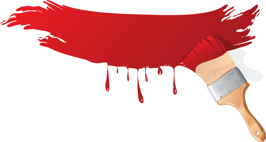 Free Png Red Paint Brush Png Images Transparent - Paint With Brush Png (850x454)