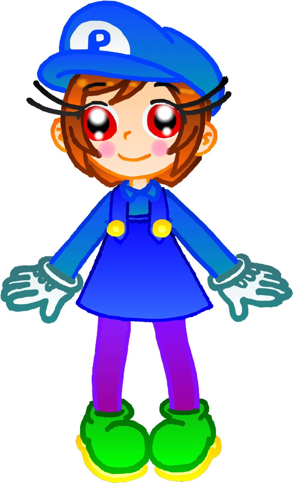 Hobygrenousse Plumber Girl Adoptable - Cartoon (1024x1670)