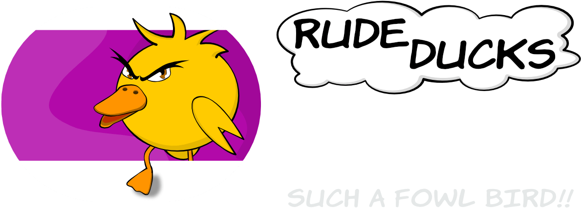 Rude Ducks Imessage Digital Stickers - Imessage (1200x426)