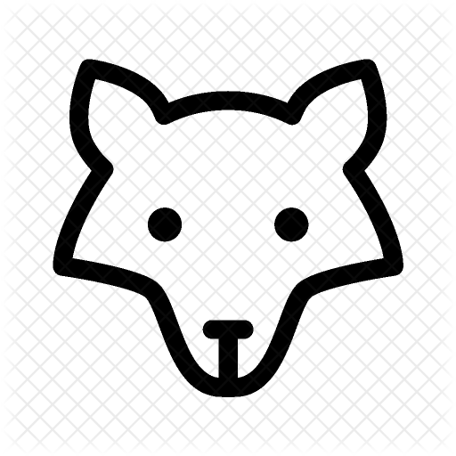 Wolf Icon - Wolf Icons Black White (512x512)