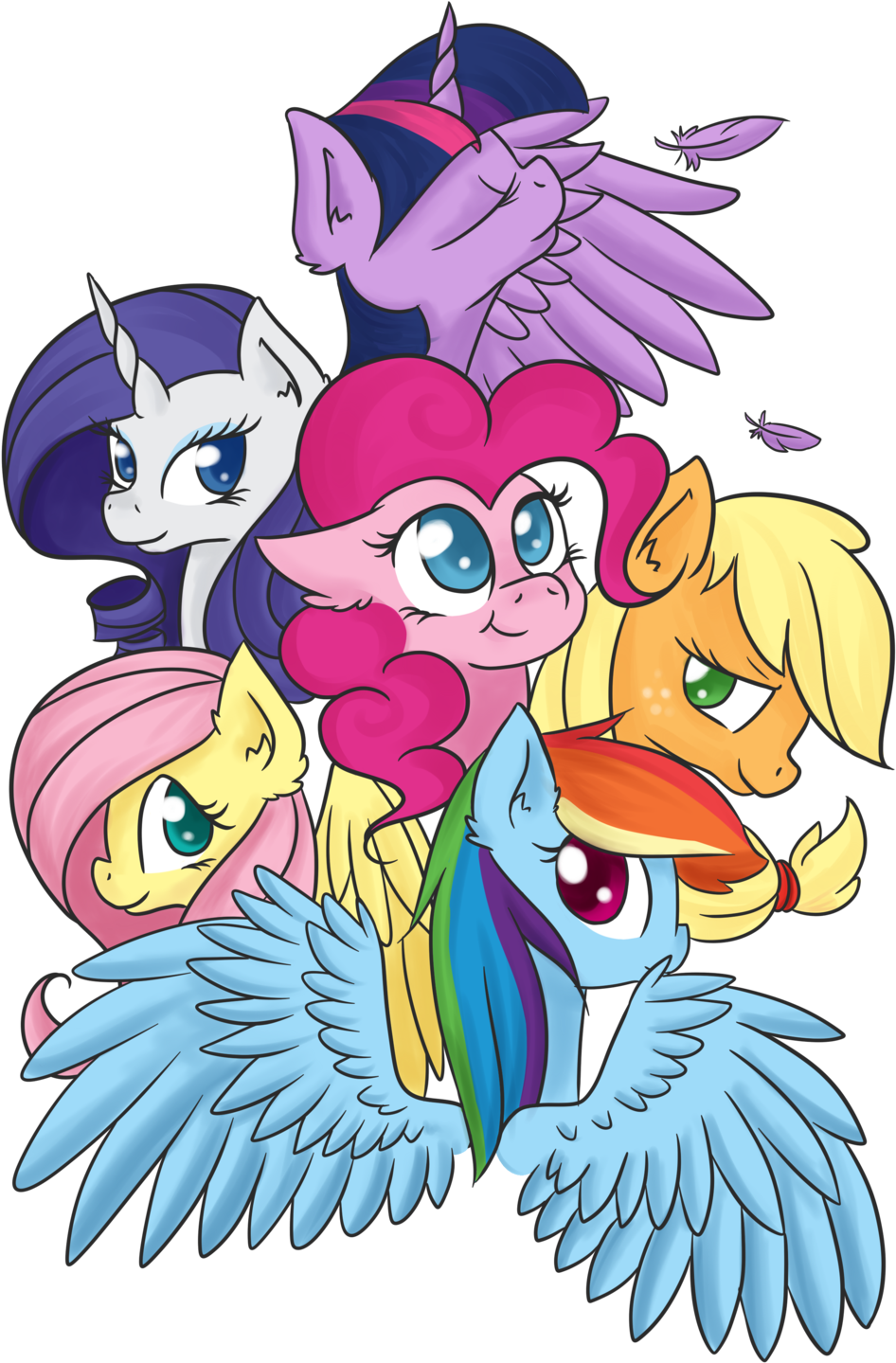 Mane Six By Eljonek Mane Six By Eljonek - My Little Pony Equestria Girls (1024x1448)