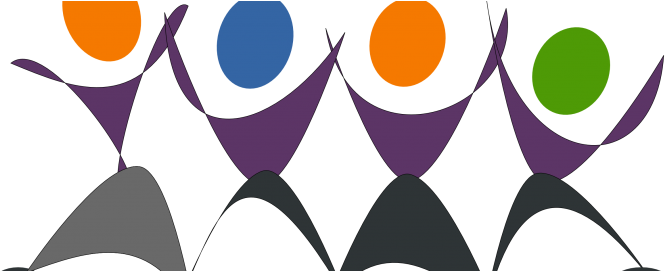 Happy Person Clip Art Dancing People - Unity Clipart Png (690x270)