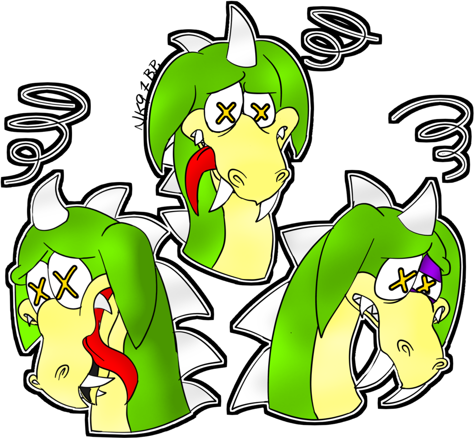 Three Heads, Six X's By Ninjakitteh97 - Cartoon (1024x1024)