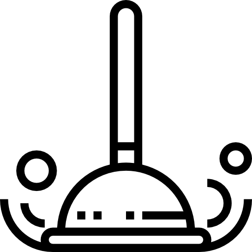 Plunger Free Icon - Plumbers Tool Clip Art Black And White (1600x1600)