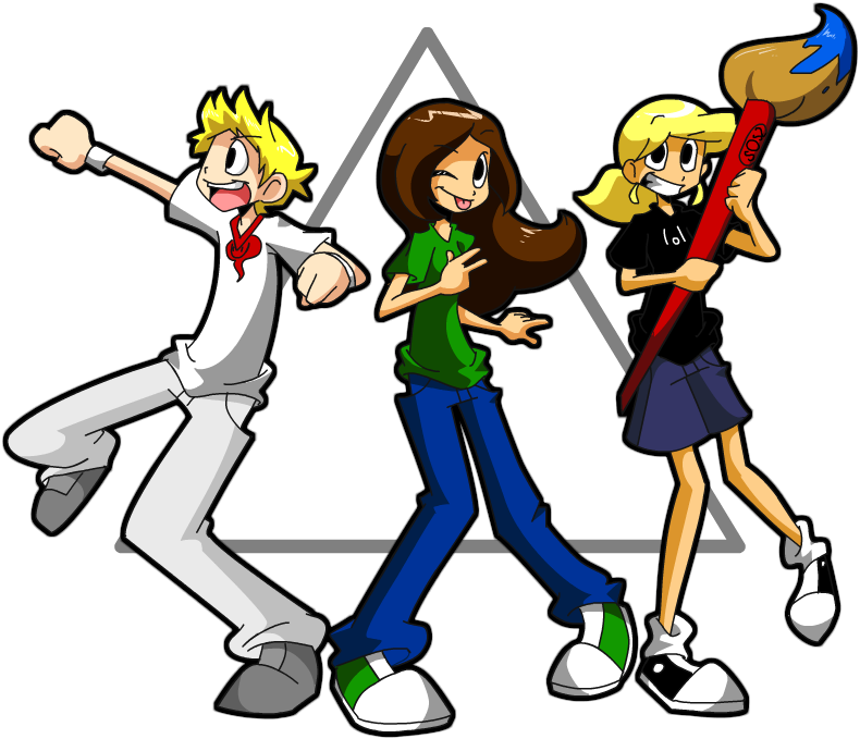 Triangle Of Friends By S0s2 - Cartoon (790x679)