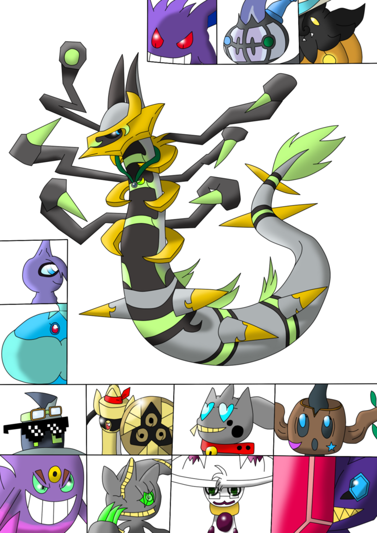 Sniratina And Friends By Snide The Serperior - Cartoon (752x1063)