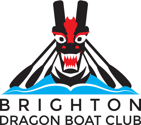 Brighton Dragon Boat Community Festival - Dragonboat Paddler Logo (600x529)