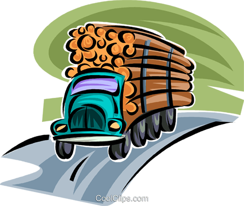 Forestry And Logging Royalty Free Vector Clip Art Illustration - Forestry And Logging Royalty Free Vector Clip Art Illustration (480x406)