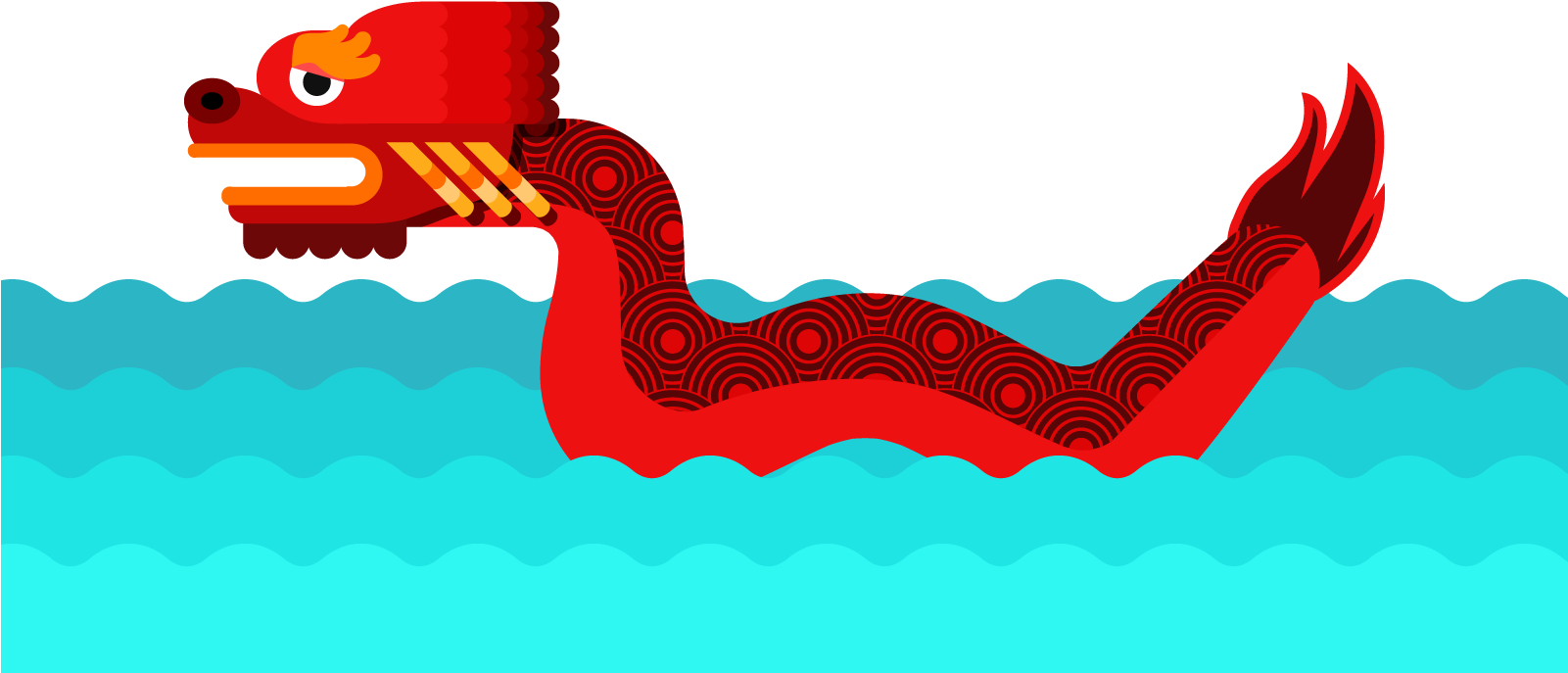 Dragon Boat Festival Bateau-dragon Cartoon - Illustration (1600x1600)