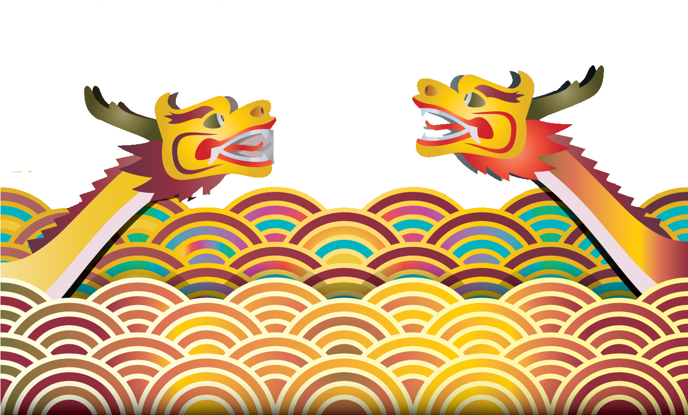 Bateau-dragon Dragon Boat Cartoon Illustration - Bateau-dragon Dragon Boat Cartoon Illustration (1400x980)