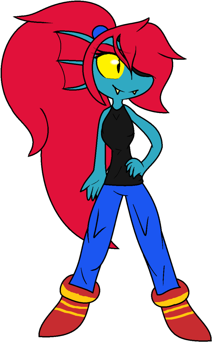 New Undyne Hair Color By Clair The Pokegirl - Human Hair Color (710x1125)