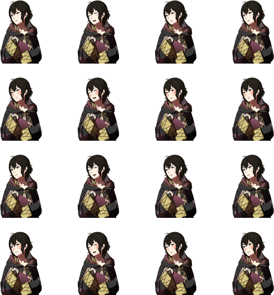 Would You Be Willing To Do A Sprite Sheet Of F Morgan - Morgan Hair Color (1024x1024)