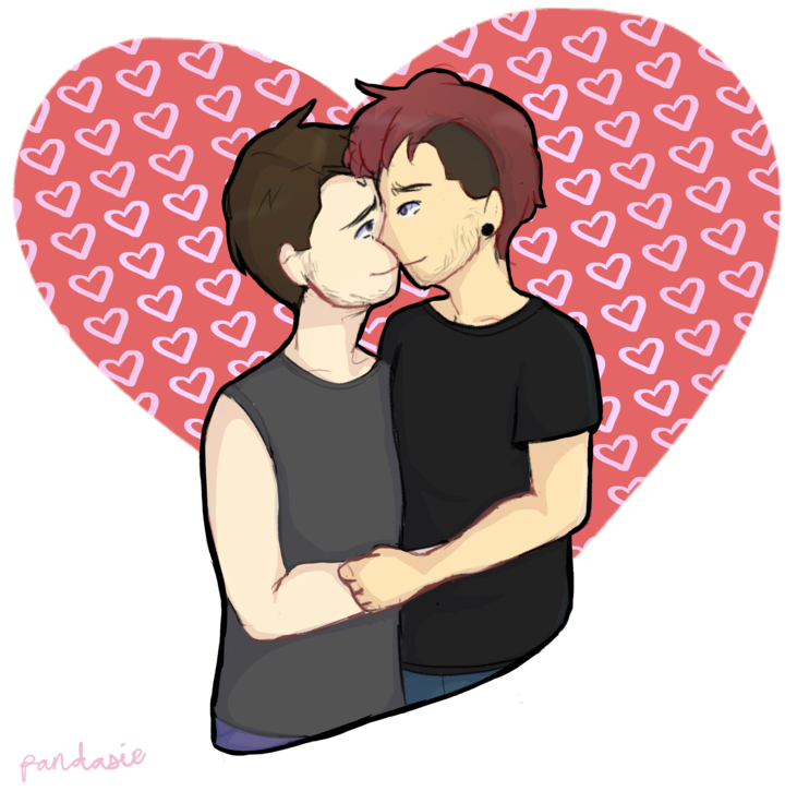 Joshler By Charaderp - Joshler Kissing Art (1024x724)