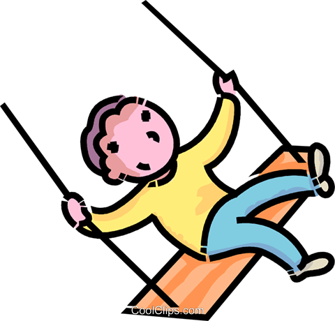 Swing Clipart Transparent - Menino No Balanço Png (480x460)