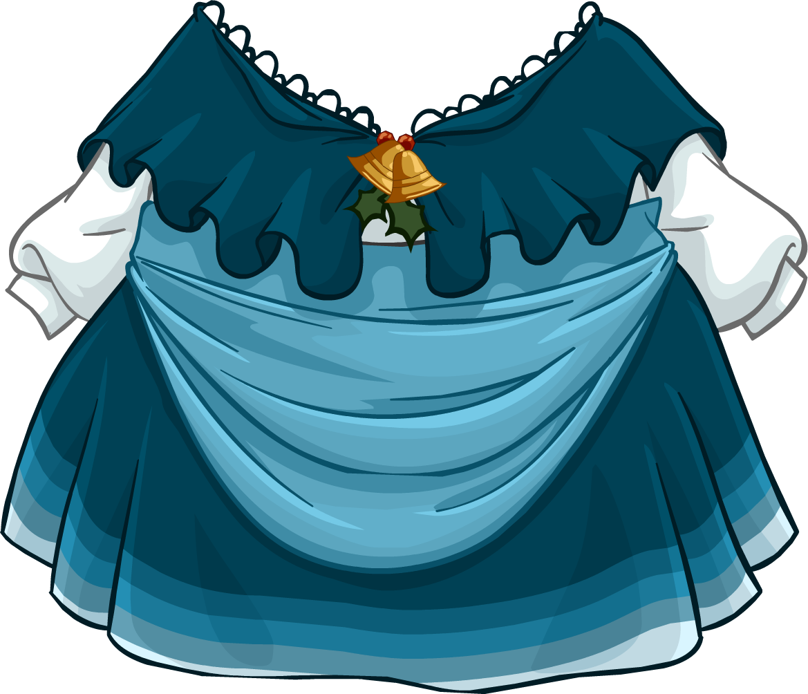 Caroler's Dress - Club Penguin Dress (1169x1004)