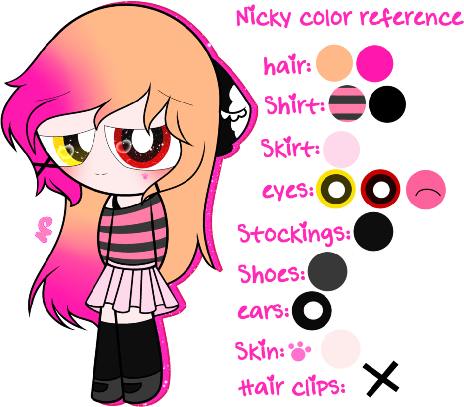 ~nicky Color Reference By Nini The Inkling - Cartoon (952x839)