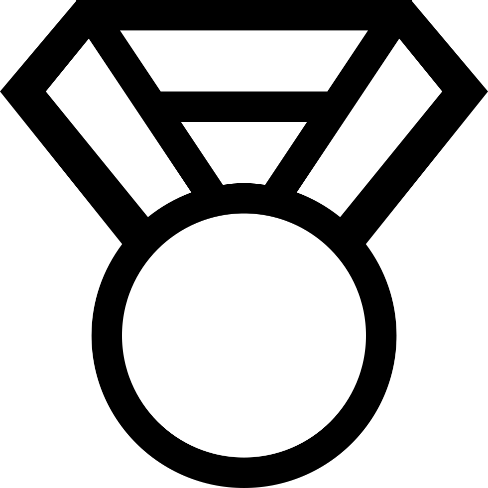 Medal Clipart Svg - Medal Vector Png White (980x980)