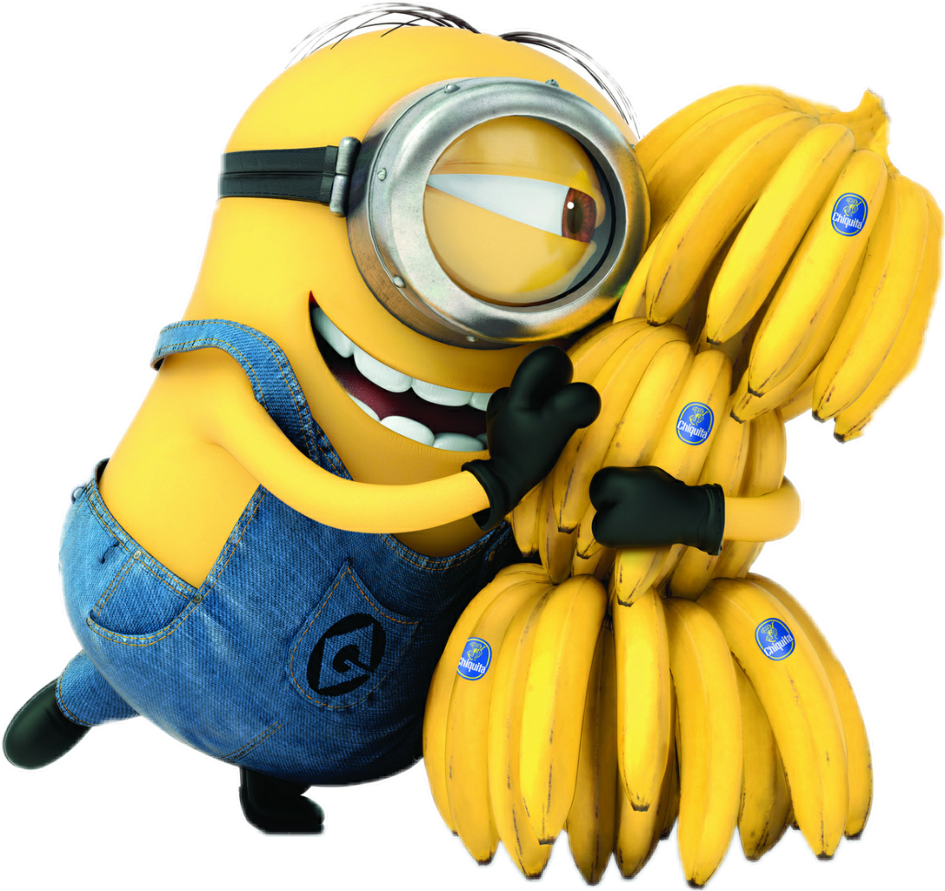 Meu Malvado Favorito Minions E As Bananas Png - Minion Stickers For Messenger (3020x2845)