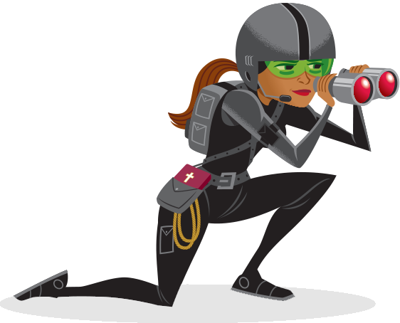 Microscope Clipart Spy - Girl Spy Clip Art (562x454)
