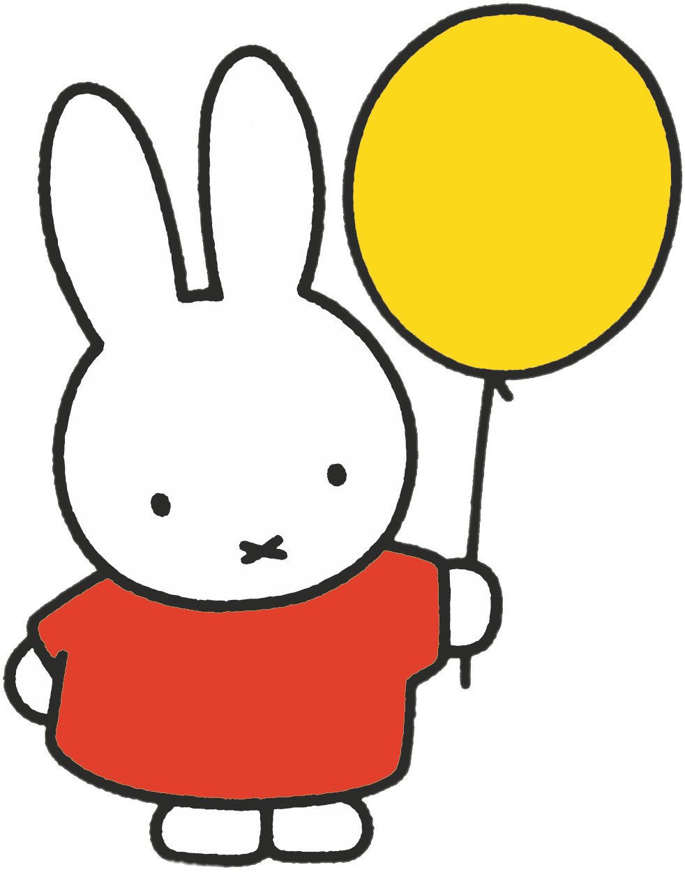 Miffy Yellow Balloon Download In Png Format - Miffy With Balloon (1231x1504)