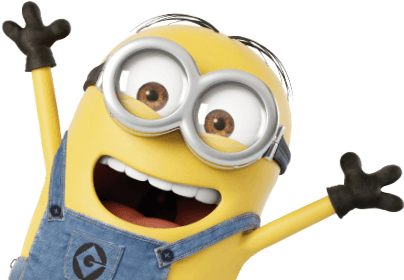 Single Minion Free Png Image - Roommates Rmk3567gm Despicable Me 3 Peeking Minions (574x432)