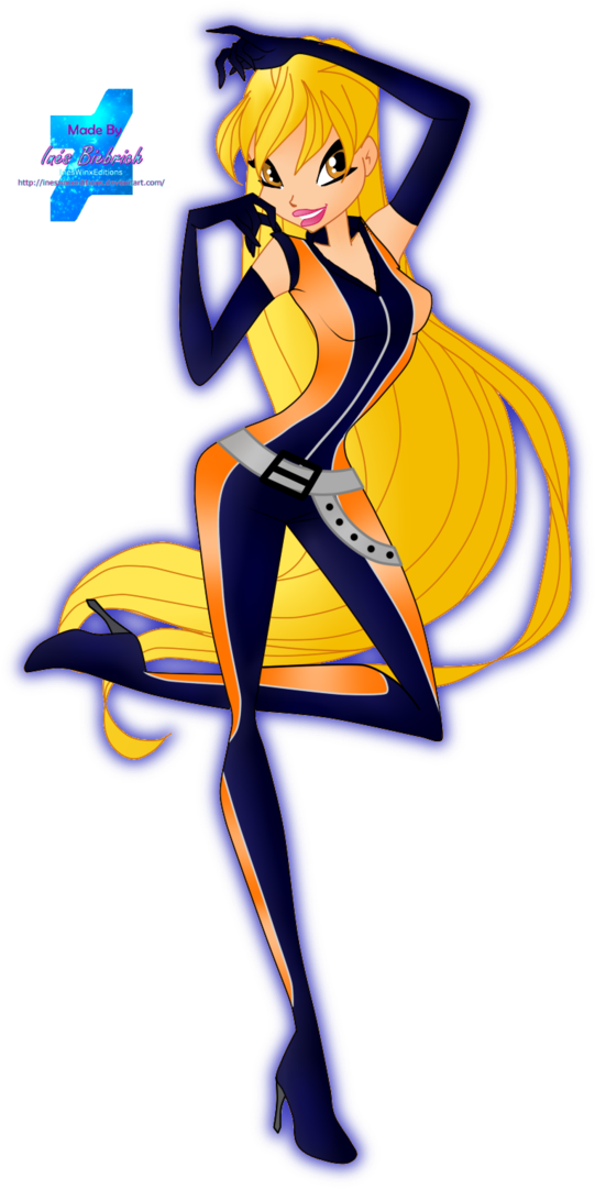 [fanart] Stella World Of Winx Spy Outfit By Ineswinxeditions - Stella World Of Winx Spy (707x1131)