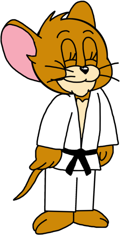 Jerry With His Judo Outfit By Marcospower1996 - Cartoon (894x894)