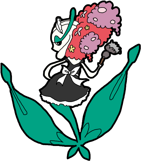 Pokémon X And Y Leaf Clip Art Flower Plant Organism - Pokemon Florges Maid (526x565)