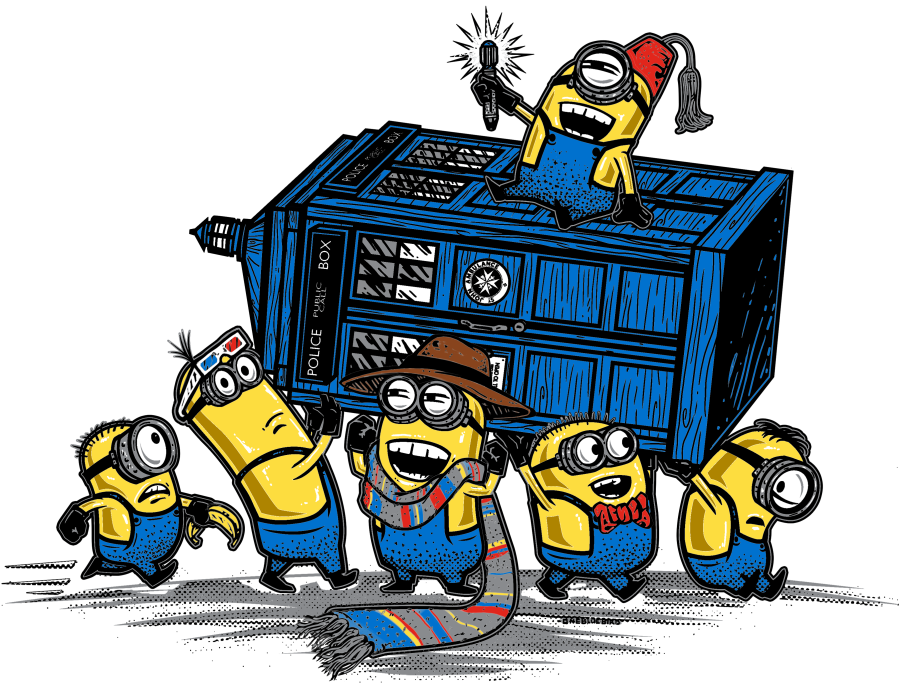 Minons And Doctor Who Mouse Pad (899x686)