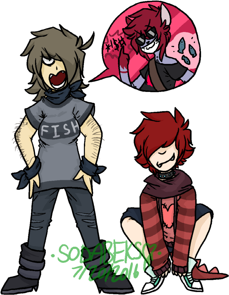 Let's Go Catch That Fish-stealing Theif By Kumajun - Cartoon (791x1009)