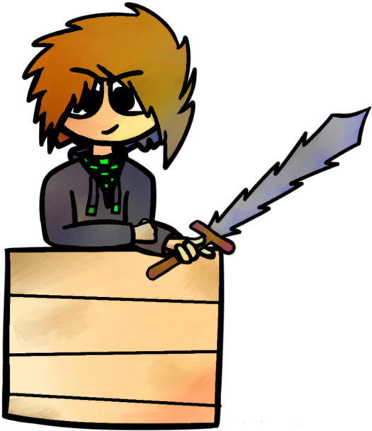 Minecraft Hunger Games Bandit By Pigdudedoodles - Cartoon (1191x670)