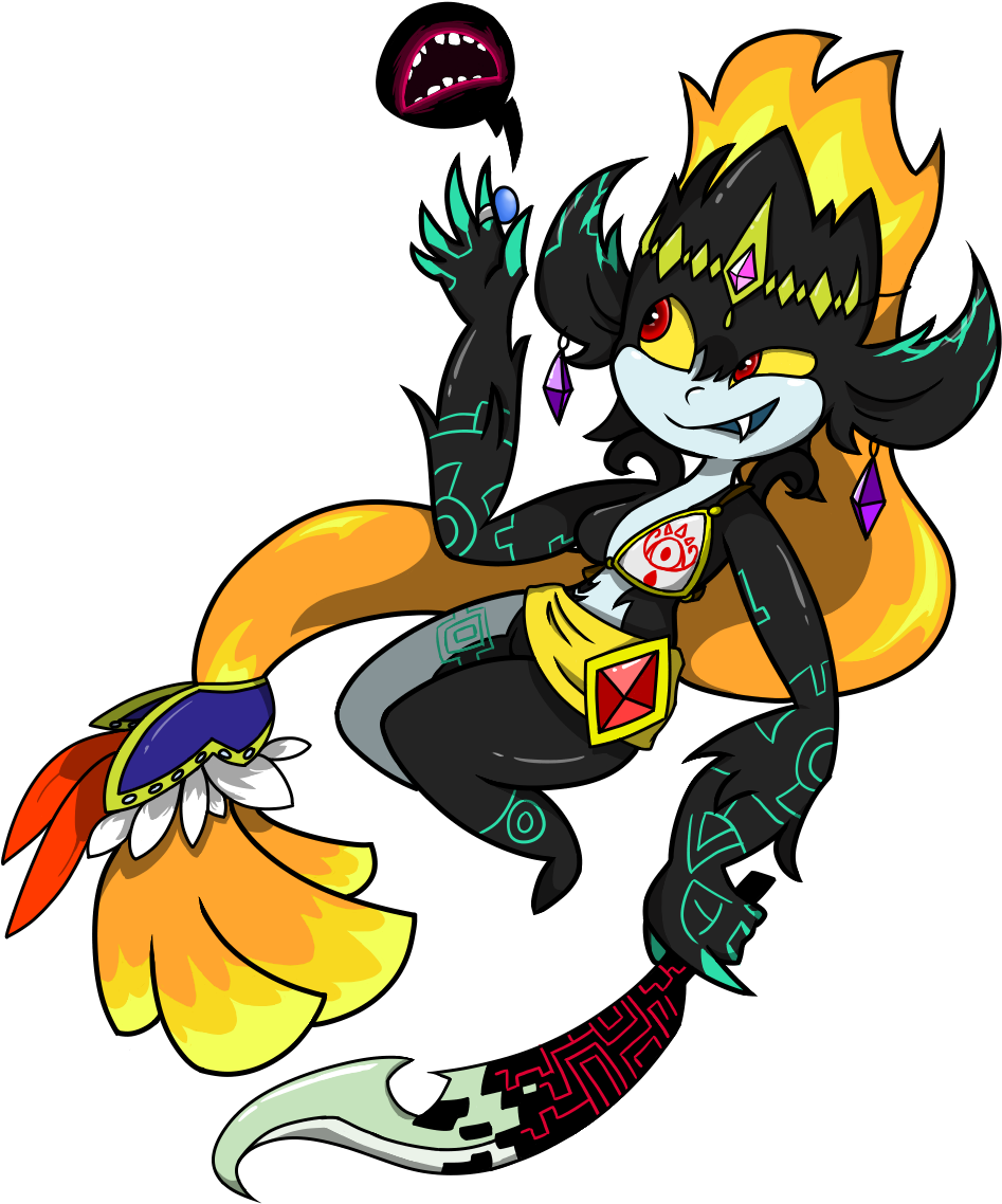 Since Midna's An Imp, It'd Only Make Sense If She Partook - Cartoon (1000x1191)