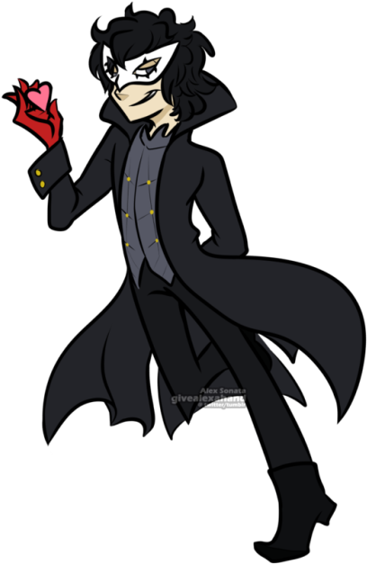 A Small Sneaky Lil Thief Continuing His Heart Stealing - Cartoon (500x647)