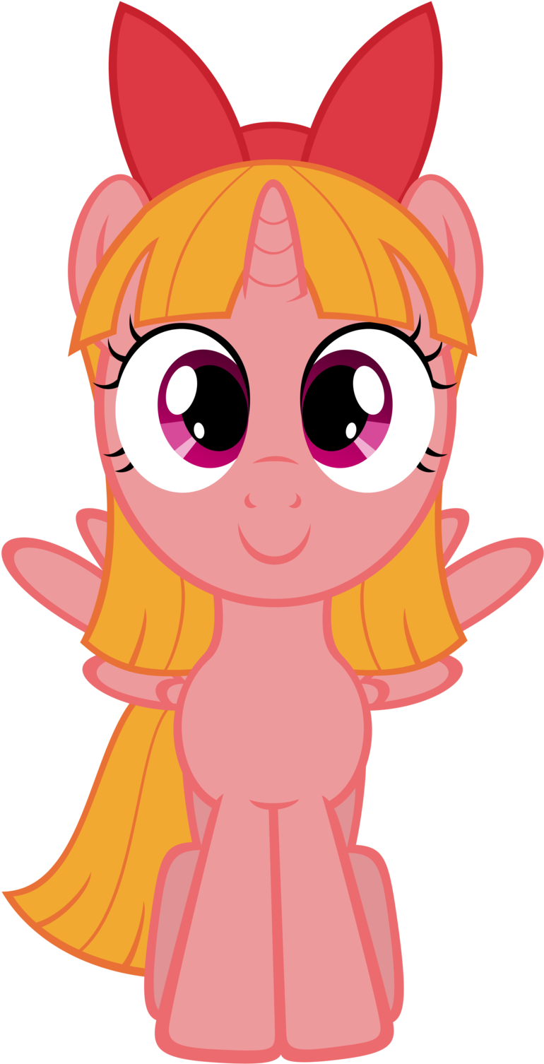 Power Puff Fillies - Blossom As A Pony (1600x1600)