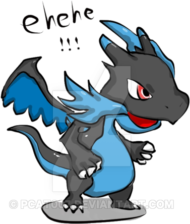 Naughty Charizard Mega X By Pcat007 - Charizard (400x533)