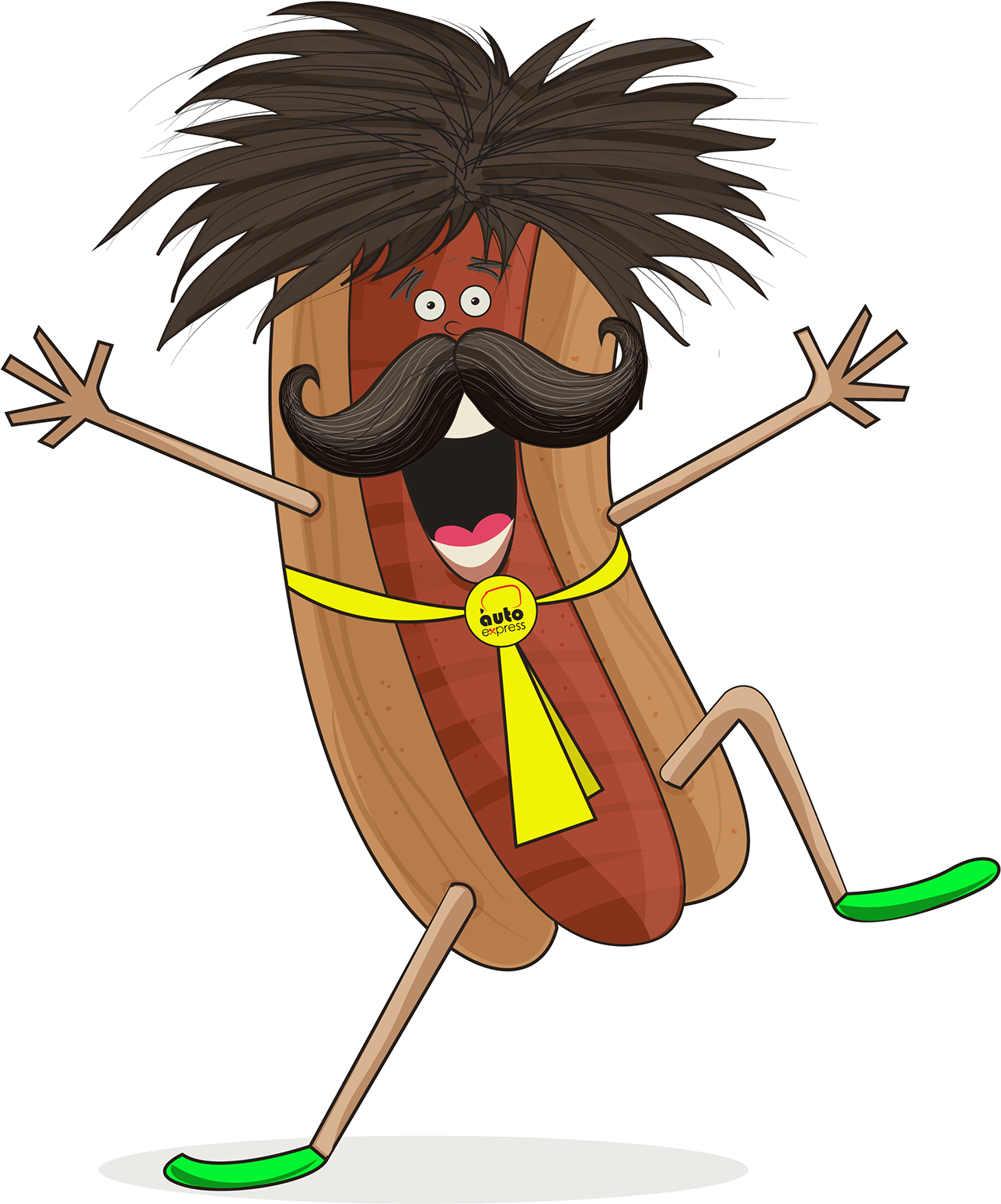 Check Out Auto Express's Naughty Hod Dog Characters - Illustration (1400x1723)