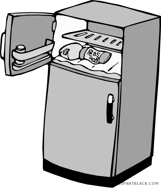 Fridge - Freezer In Refrigerators Clipart (515x600)