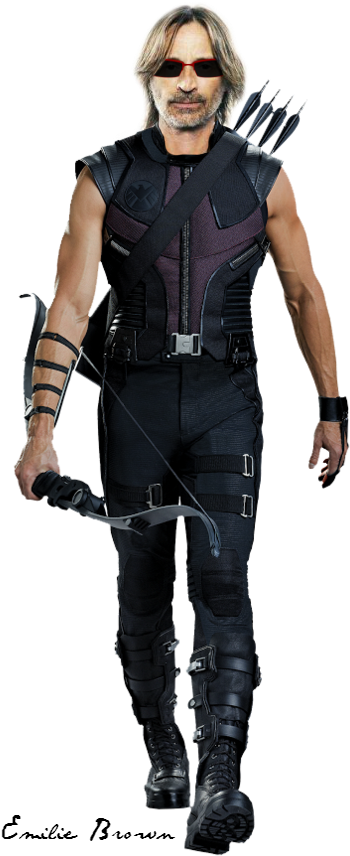 Gold Glasses By Emiliebrown - Infinity War Hawkeye Meme (400x865)