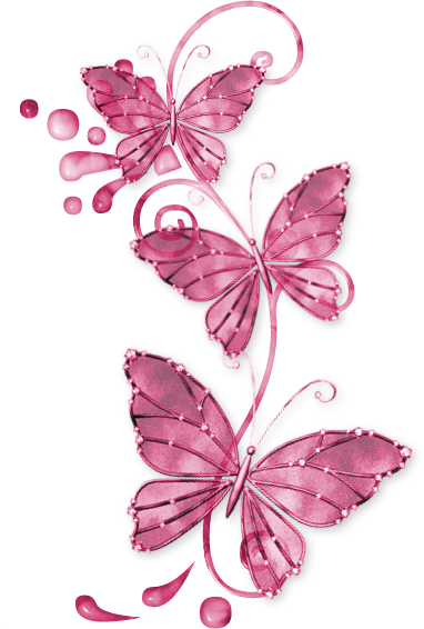 Stickers Papillons Rose Et Violet, Stickers Animaux - Imagenes De Mariposas Rosas (382x566)