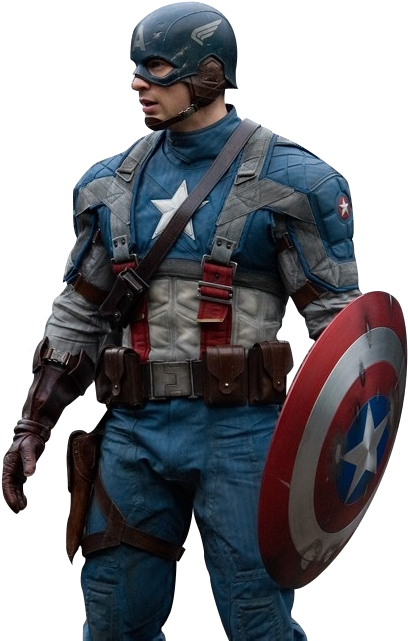Marvel Heroes Hawkeye Download - Transparent Captain America The First Avenger Png (458x670)