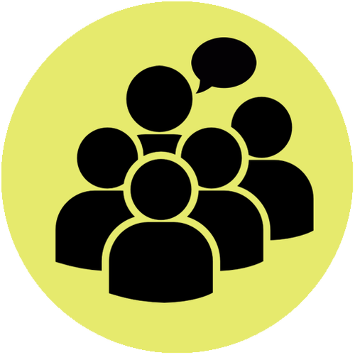 This Format Provides Students With A Safe Environment - Group Of People Icon (500x500)