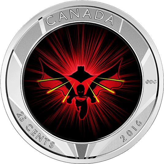 Batman V Superman - 2016 25 Cent 3d Coin - Batman V Superman: Dawn Of Justice (570x570)