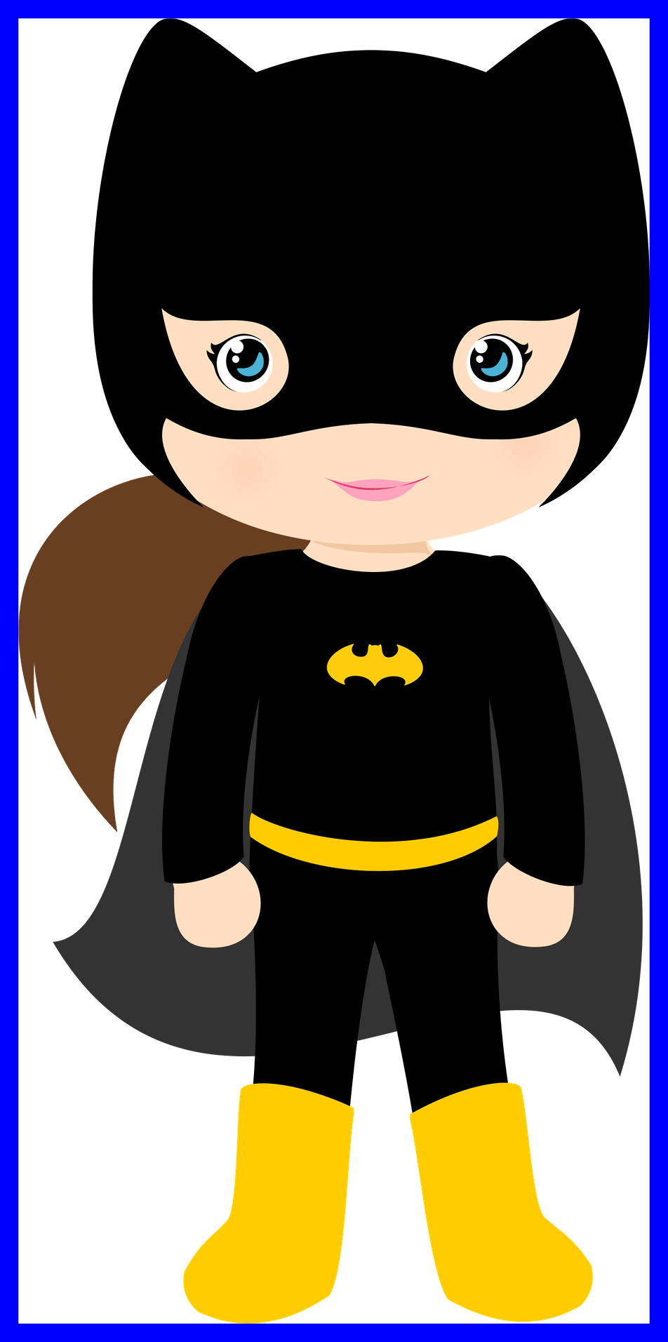 Batman Character 883567 7133263 Clip Incredible Catwoman - Batgirl Cute Png (952x1912)